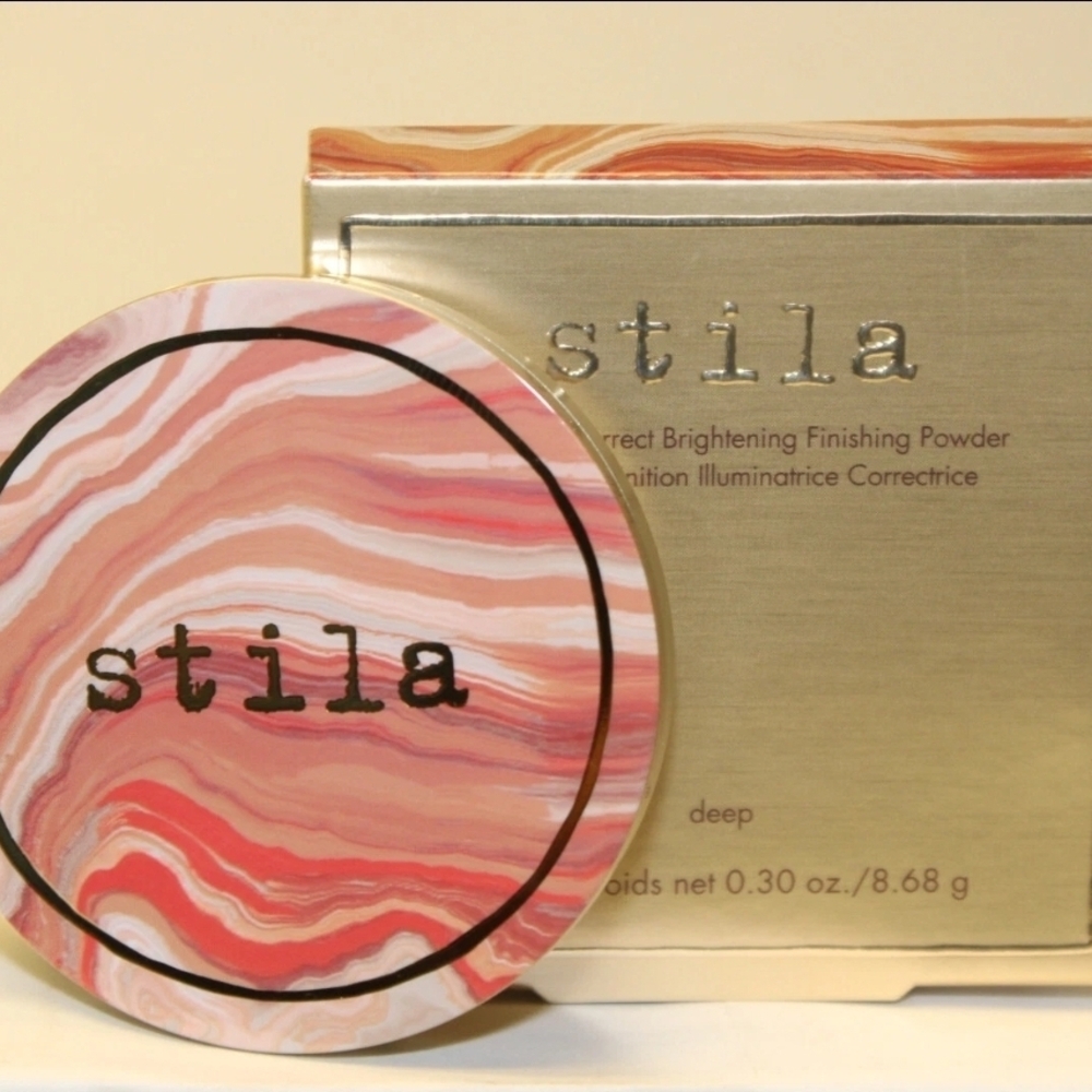 Stila Swirl Finishing Powder - Pink and White